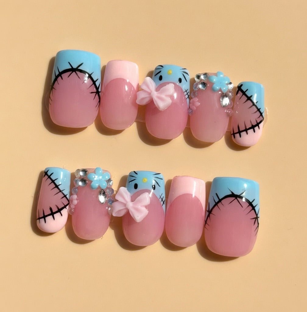 Künstliche Fingernägel zum Aufkleben